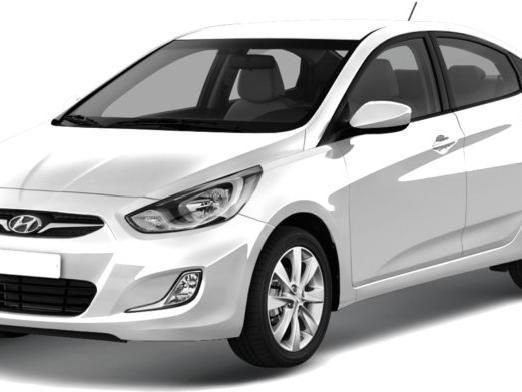 Радиатор охлаждения на Hyundai Accent 11-18