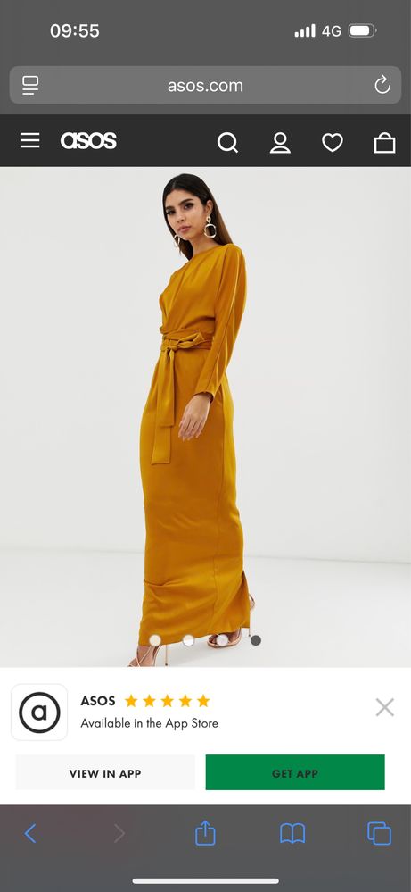 Rochie asos satin
