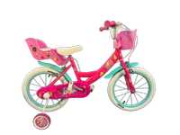 Bicicleta pentru fete Barbie, 14 inch, culoare roz, frana de mana fata