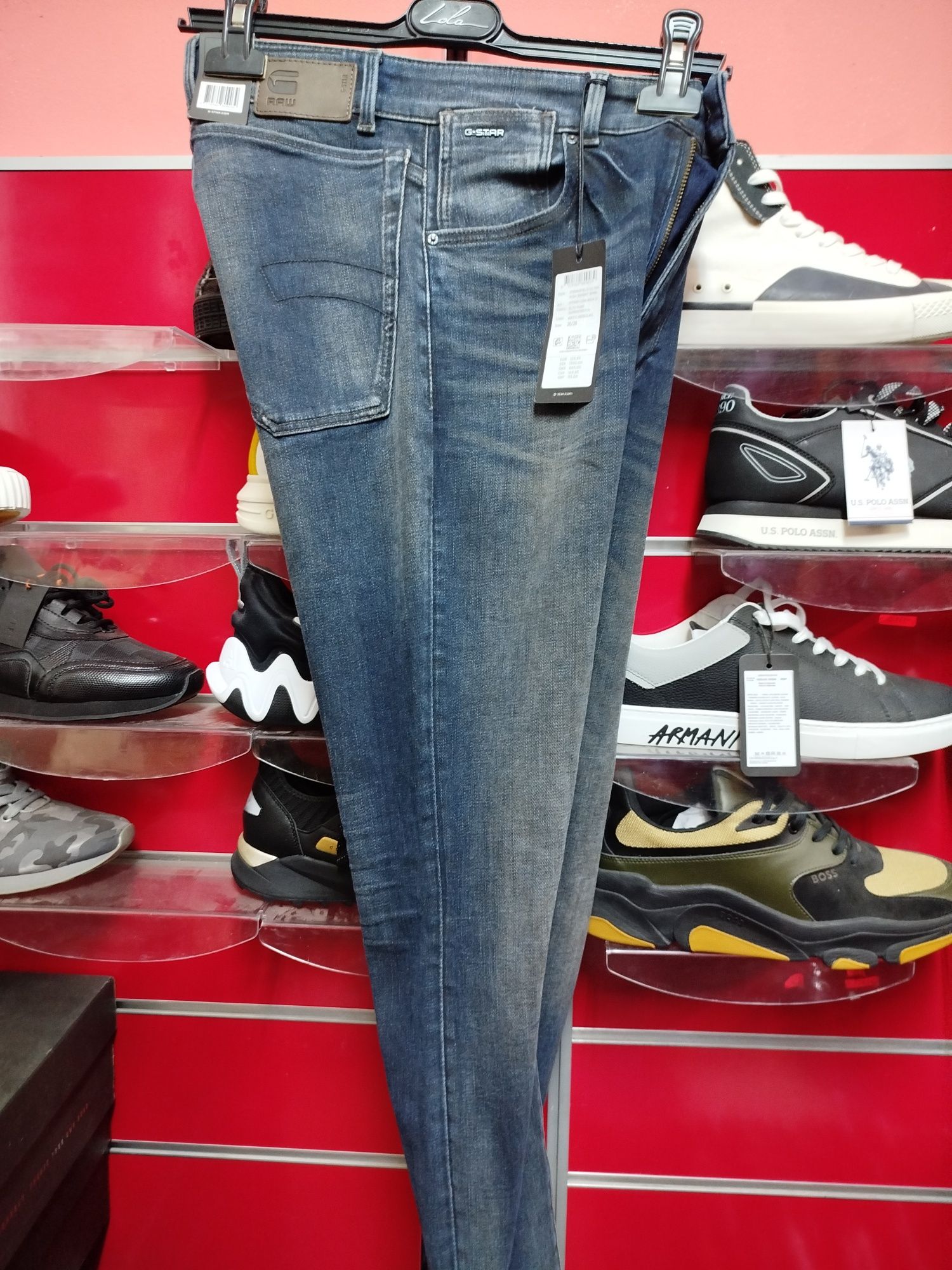 Оригинални дамски дънки G-Star Raw Stringfield Skinny W26 L28 нови