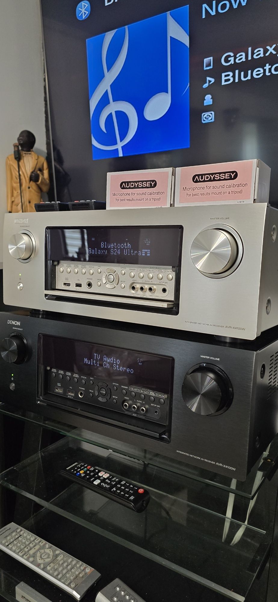 Receiver 7.2 Denon AVR-X4100 Dolby Atmos Wifi Bluetooth arc 4k usb