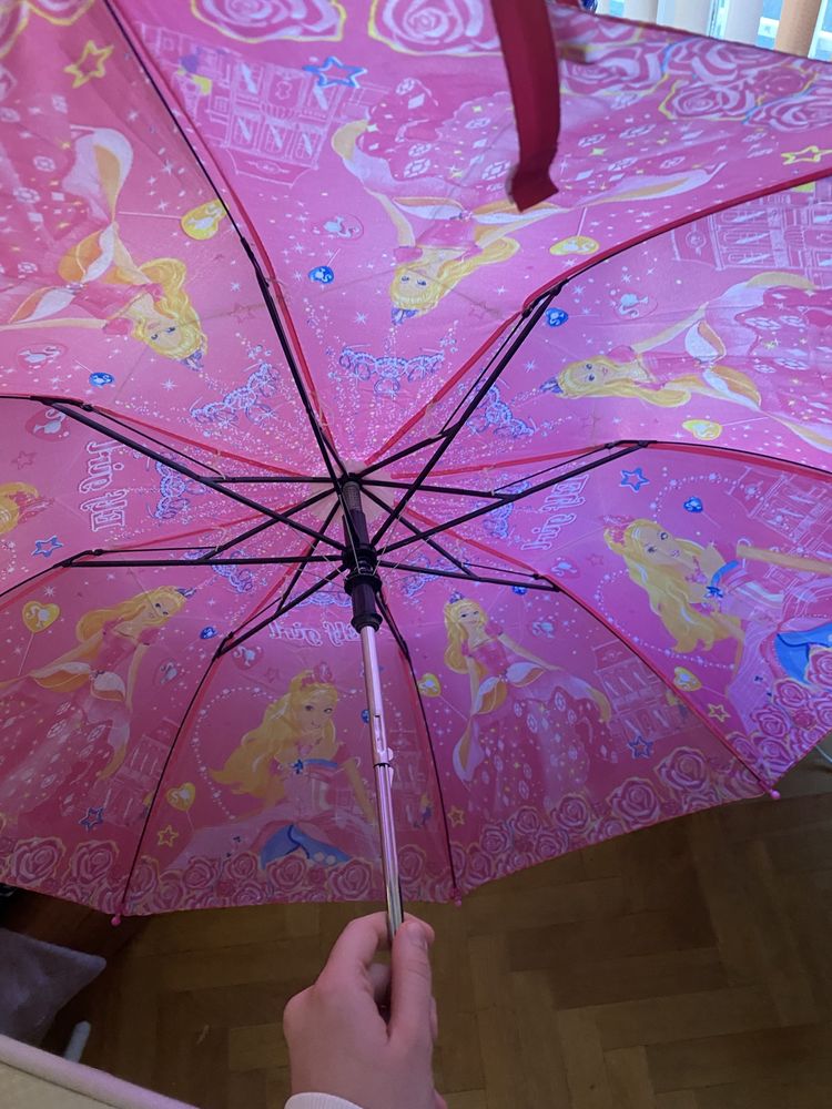 Детски розов чадър
