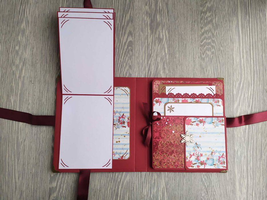 Коледен скрапбук албум "Моята Коледа", ръчна изработка /11.45-46