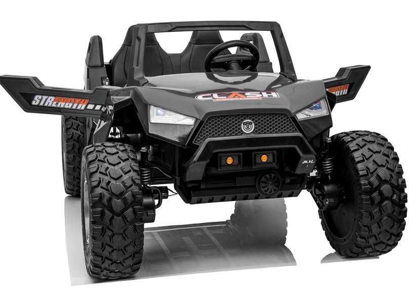 UTV electric pentru copii BJX1928 tractiune 4x4 300W, 24V #Negru