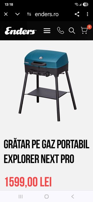 Gratar gaz camping