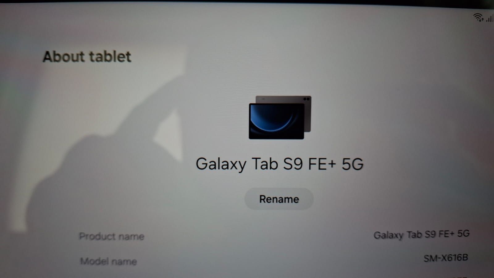 Samsung Galaxy Tab S9 FE+ 5G (12.4") 128GB GREY като нов