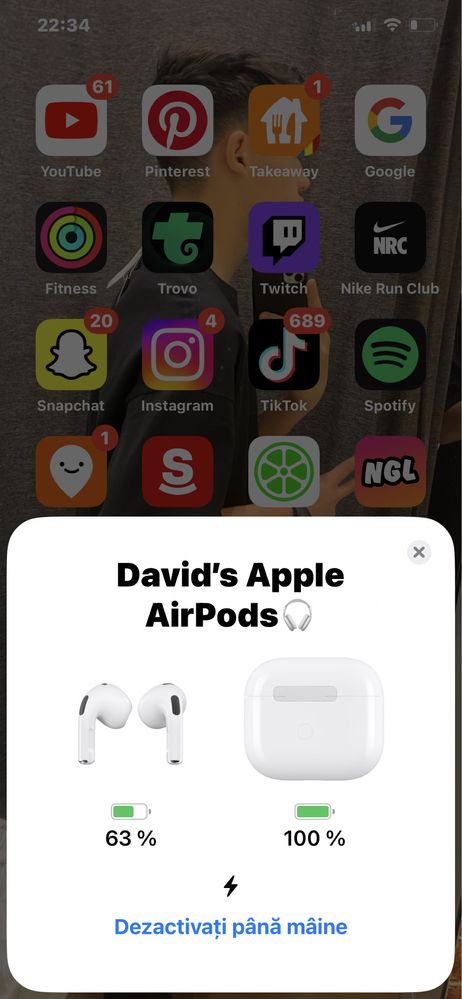 Vând Apple Airpods Gen 3