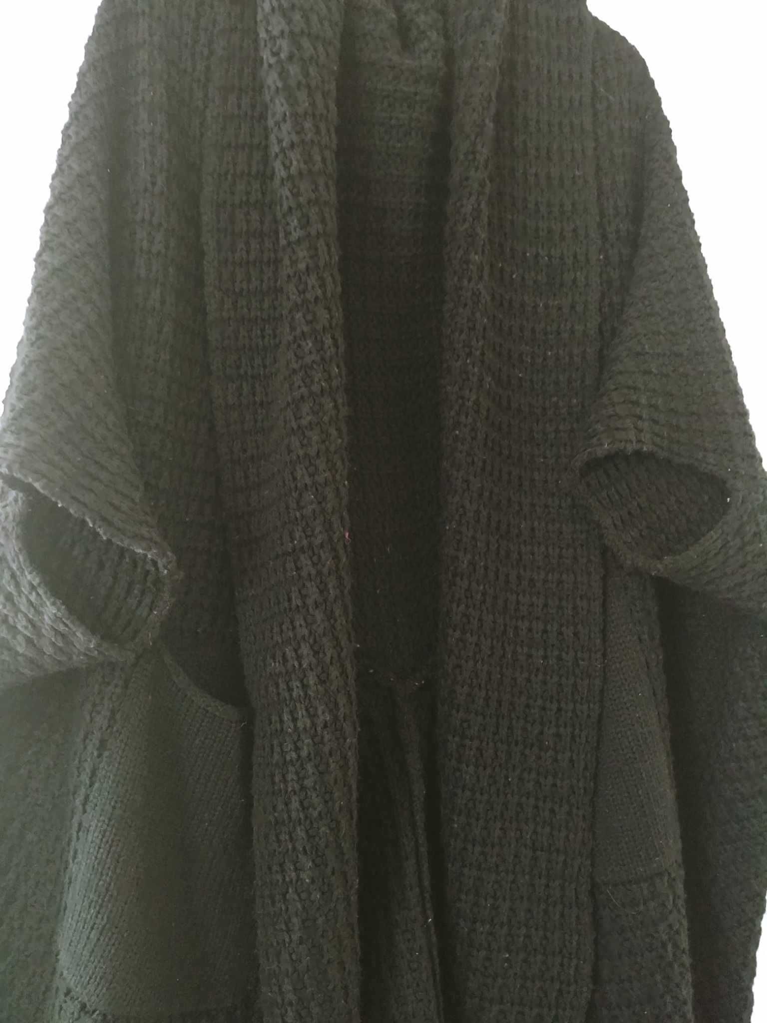 Cardigan lung tricotat Bodyflirt,negru 44/46