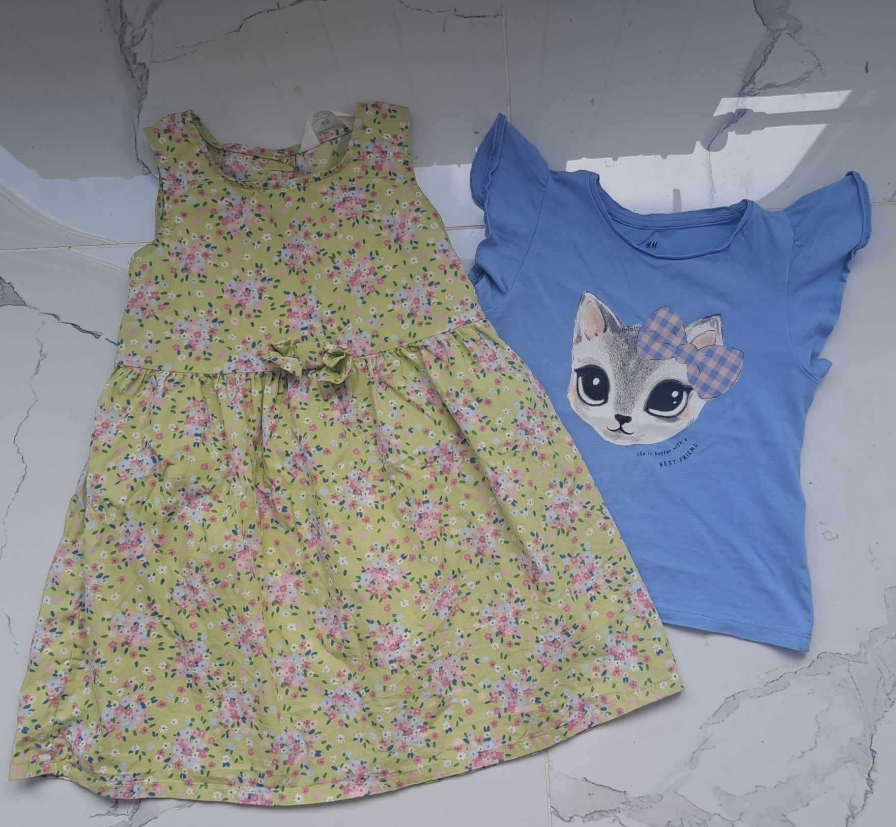 Детска рокля и тениска H&M