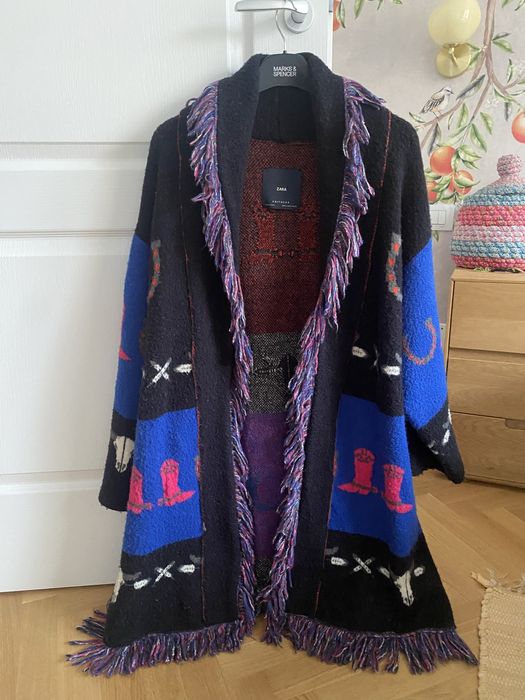 Cardigan lung Zara knite