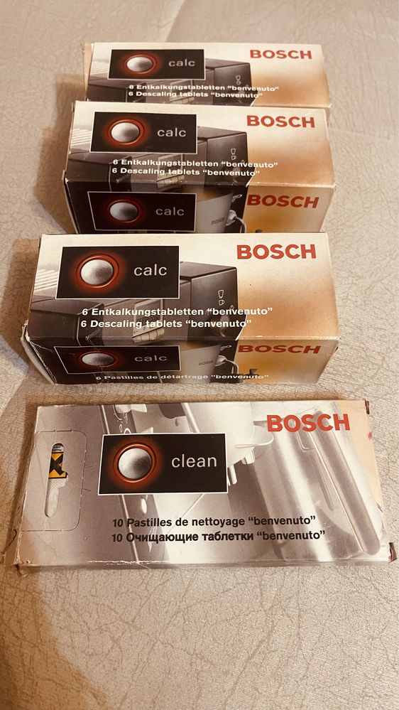 Таблетки для удаления известкового налета для кофемашины Bosch