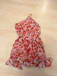 Rochie rosie Mango vaporoasa Mango cu un umar gol - marimea S