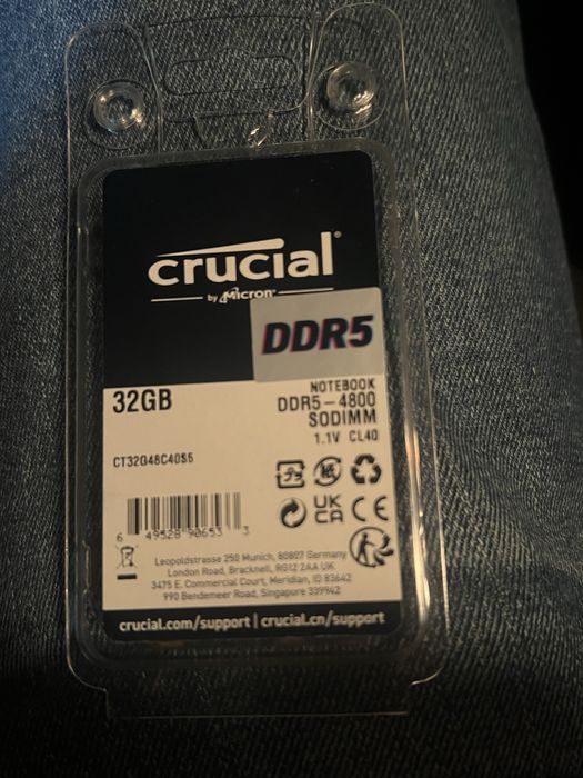 Memorie ram crucial DDR5 de 32gb