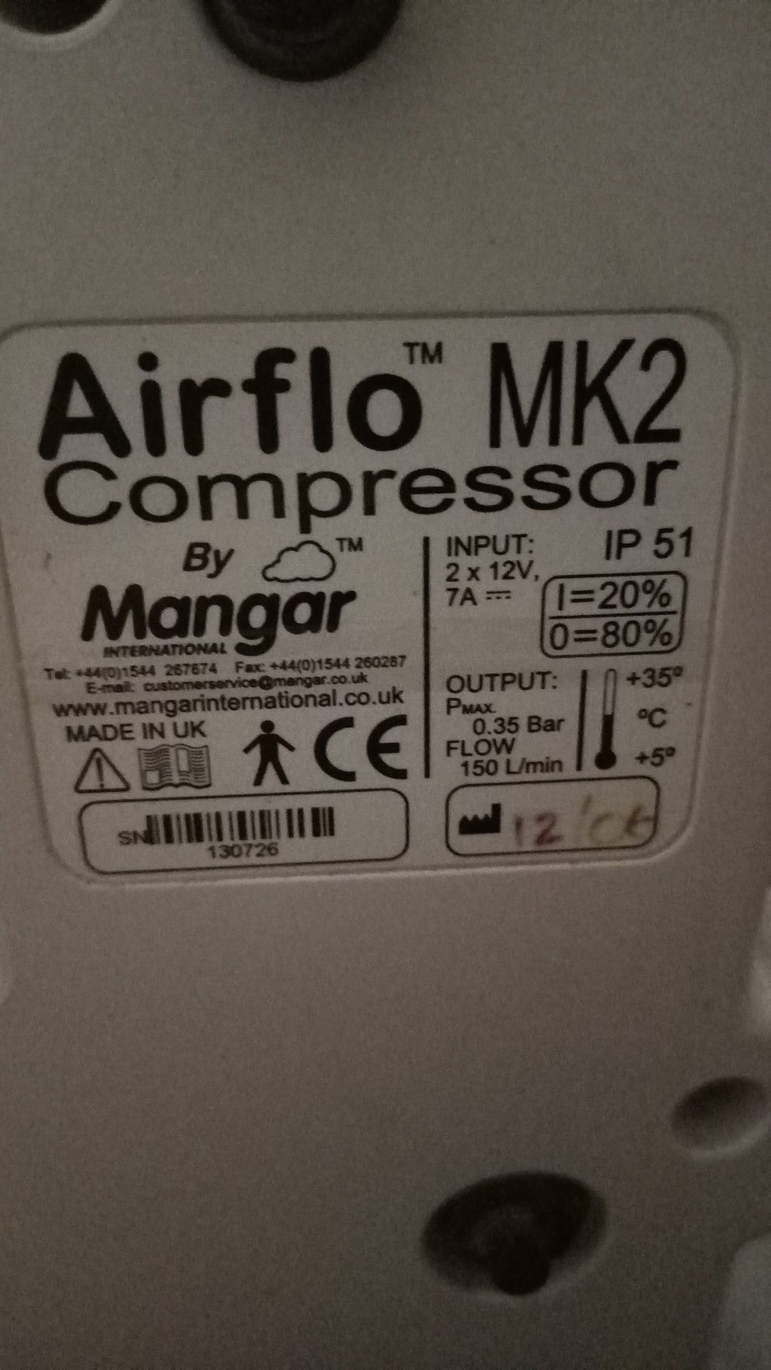 Compresor aer Airflo MK2.