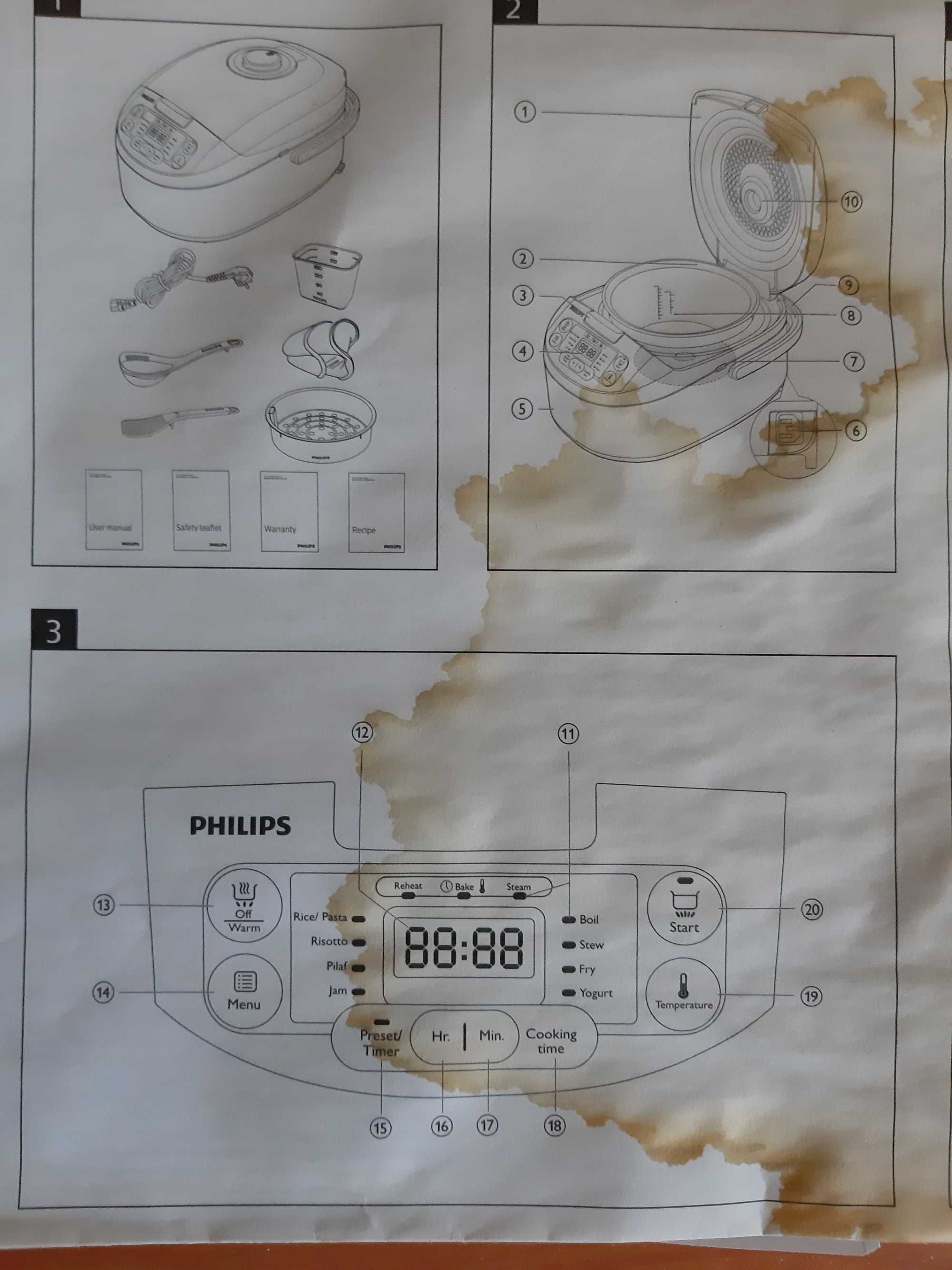 Aparat de gatit usor si rapid, Multicooker PHILIPS, aproape nou