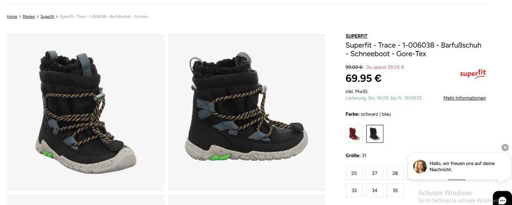 Нови боти/ботуши  Camper, Primigi, Superfit, Geox - н. 33