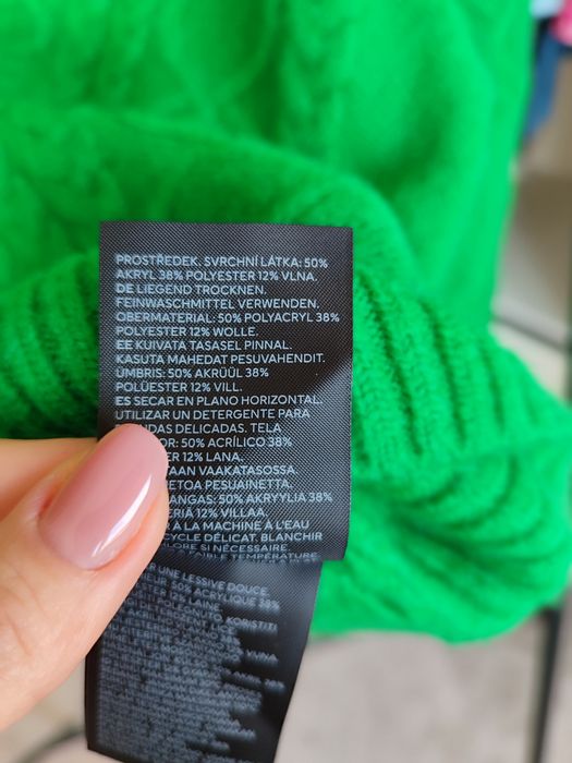 Пуловер H&M зелен