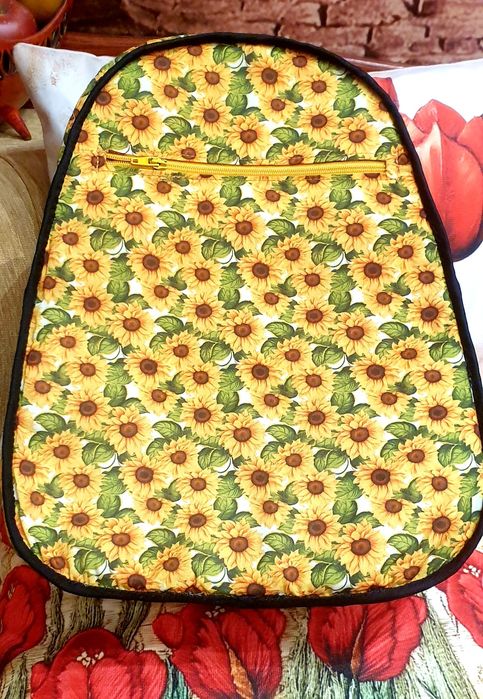 Дамска раница и чанта от дънков плат