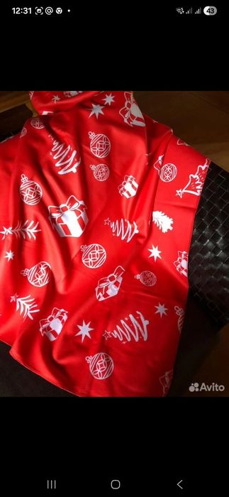 Новогодний  плед 100 на 140