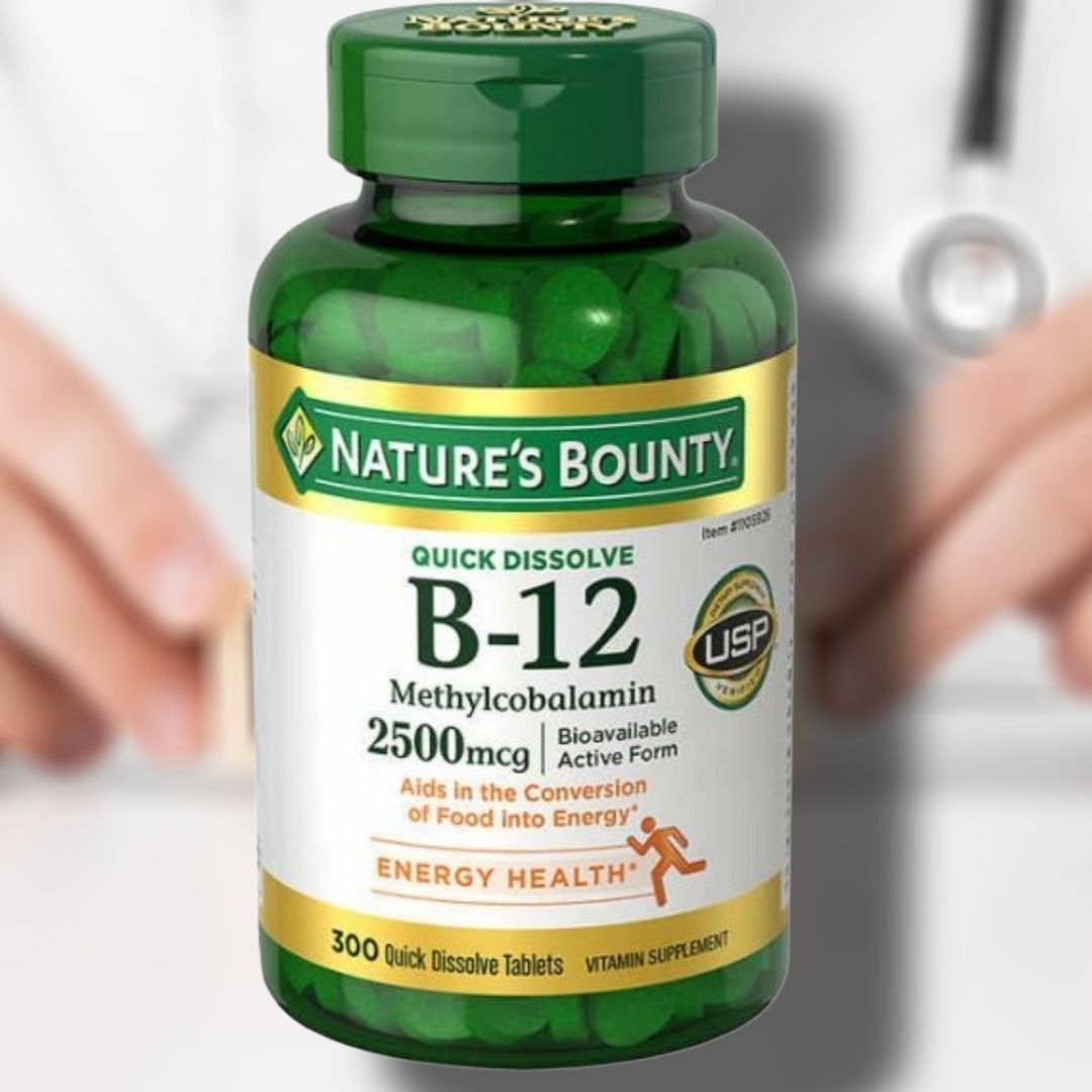 Витамин B-12 Nature's Bounty Vitamin B-12
300 быстрорастворимых таблет