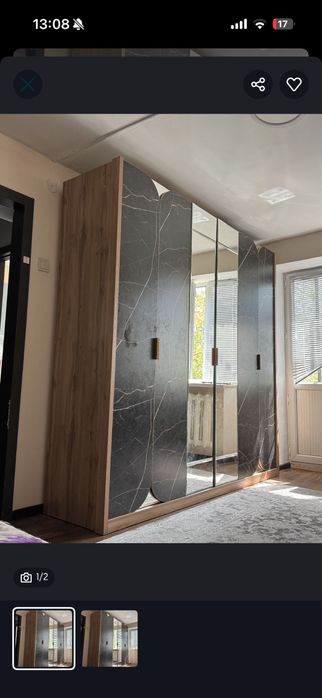 Распашной шкаф 6 дверей