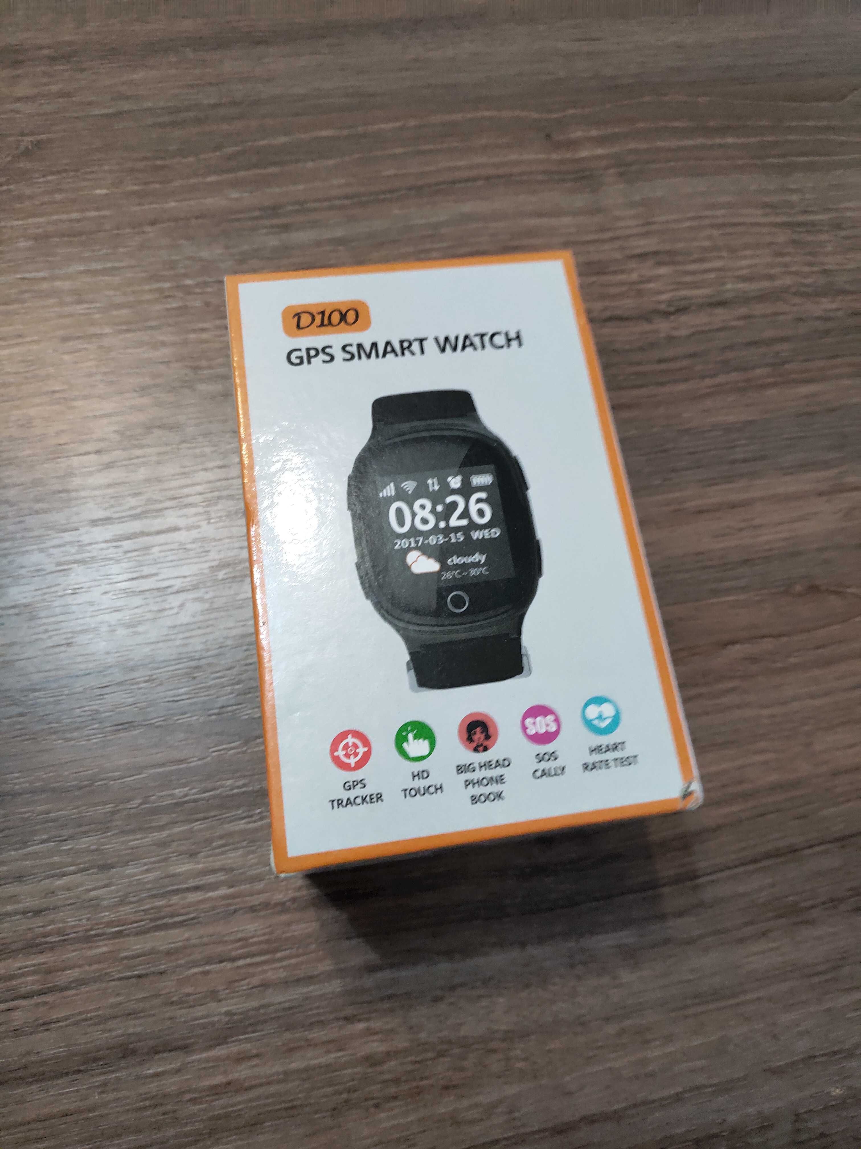 Смарт часы телефон GPS (smart watch D100)