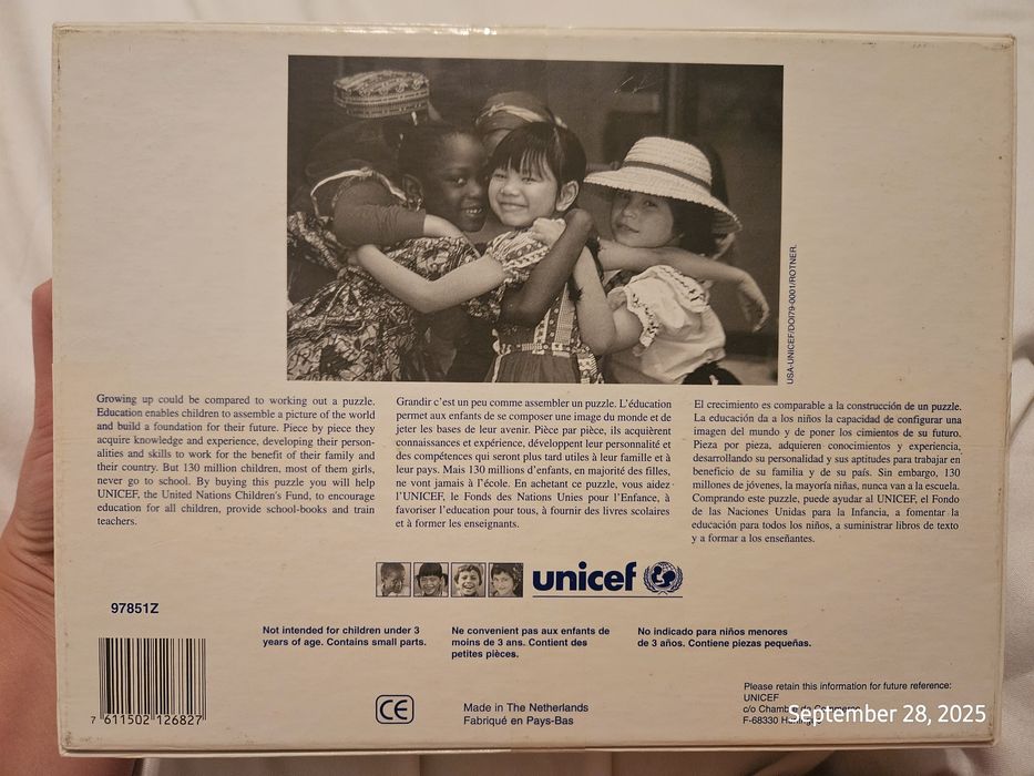 Рядък пъзел Unicef 1000 части