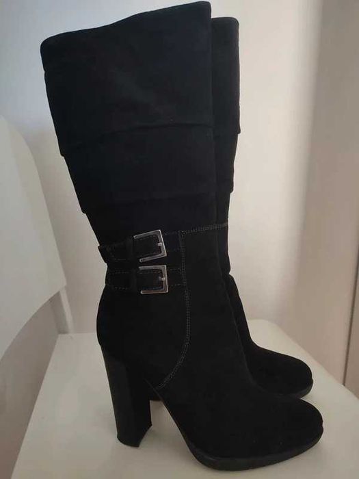 Cizme piele intoarsa Anna Cori