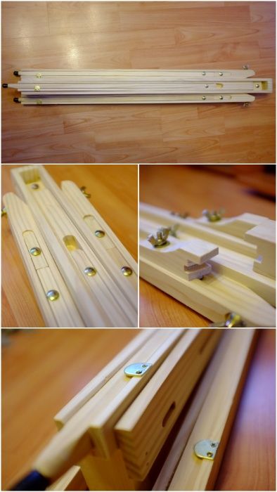 Șevalet lemn NOU, in cutie, reglabil + pliabil, pentru pictat/pictură