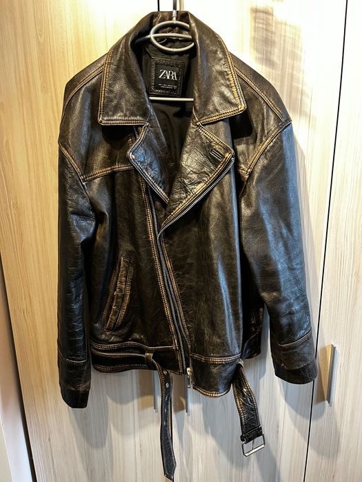 Мъжко кожено яке Zara