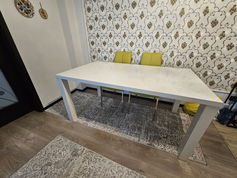 Masa alba 160/90 cm din MDF