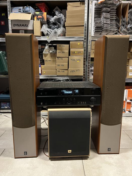 Усилвател тонколони и активен субуфер Yamaha JBL