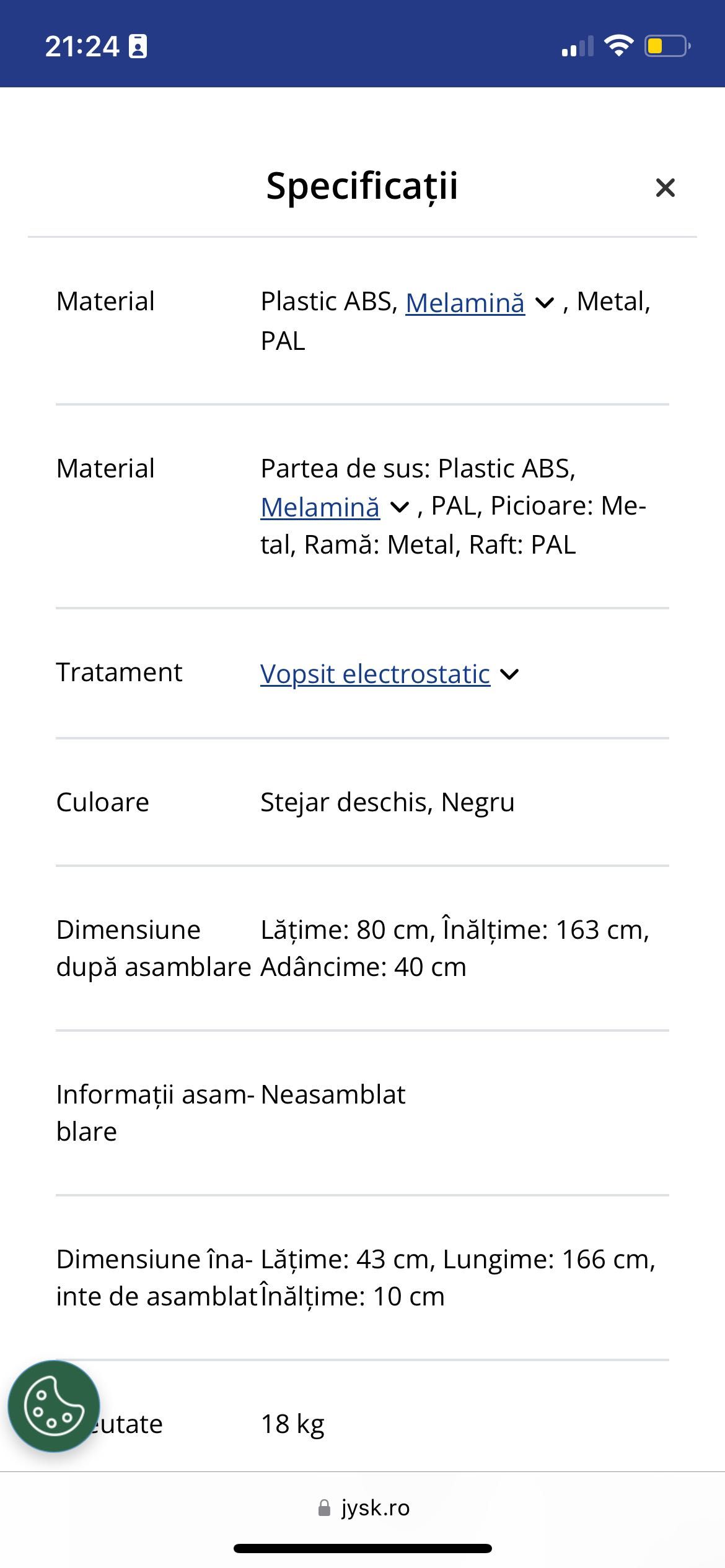 Raft etajeră Jysk