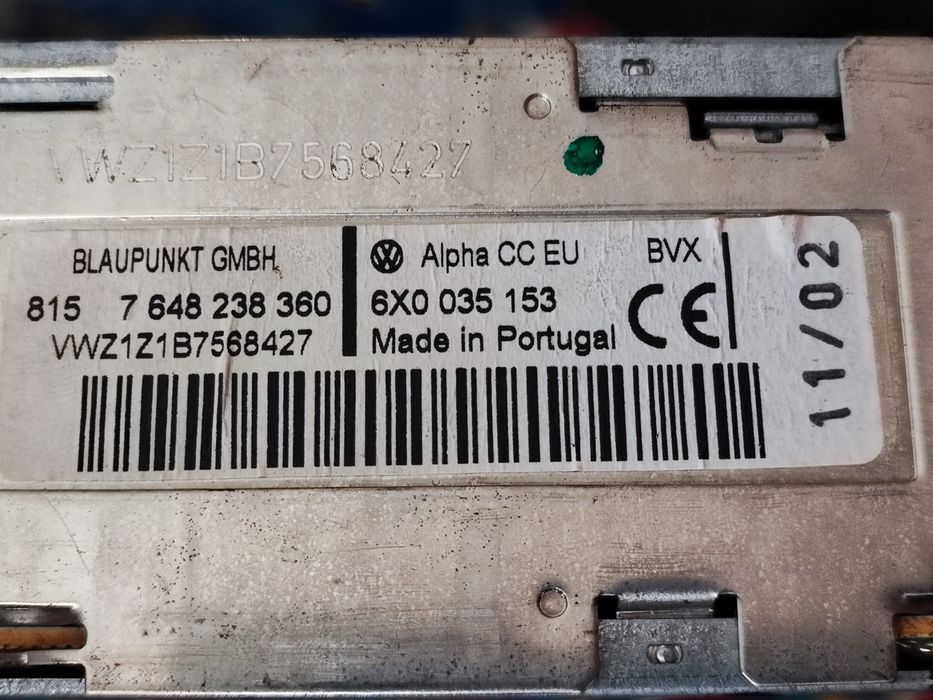 Radio-casetofon Alpha original auto