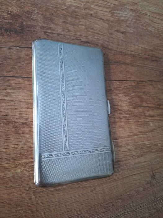 Сребърна английска табакера 1933 г. - 219 грама Sterling Silver