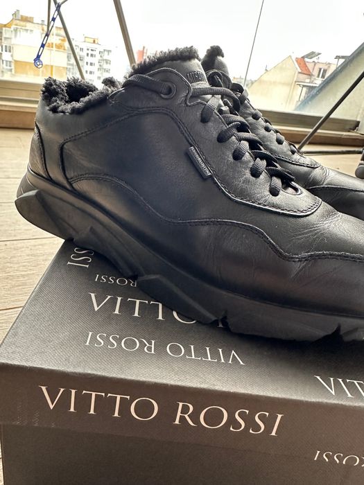 Естествена кожа, зимни топли обувки, отлично качество, отлично състоян