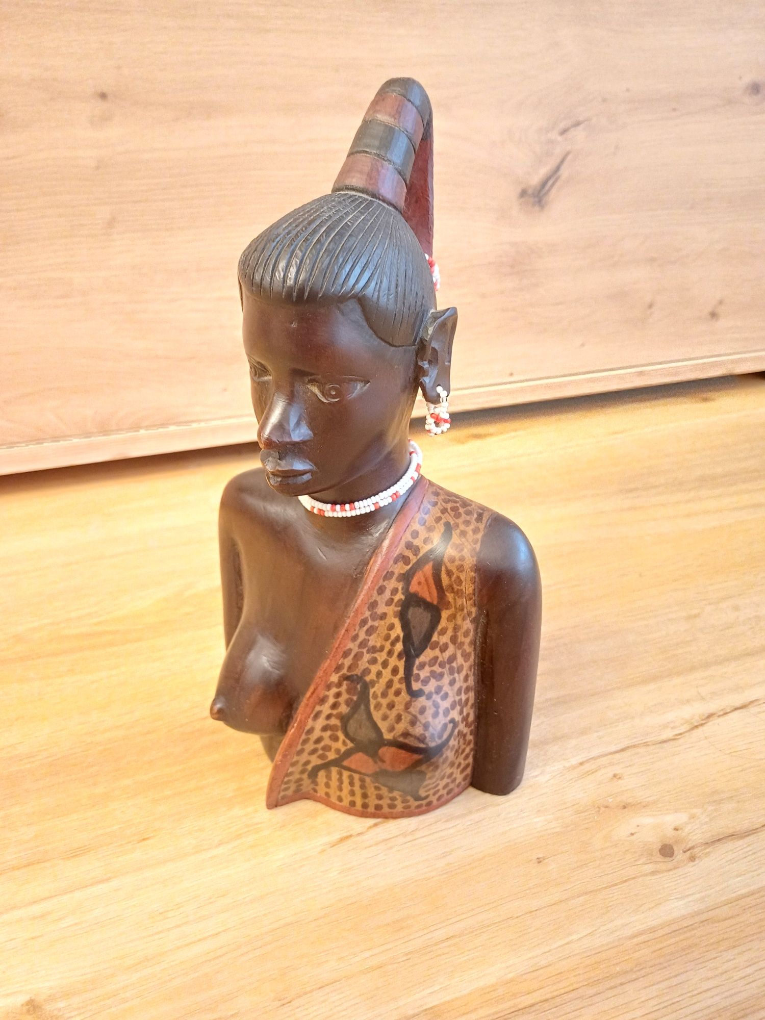 Accesoriu decorațiune masa lemn hand made Africa 1950