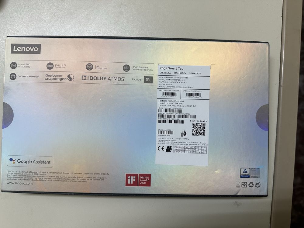 Lenovo Yoga YT - X705L таблет