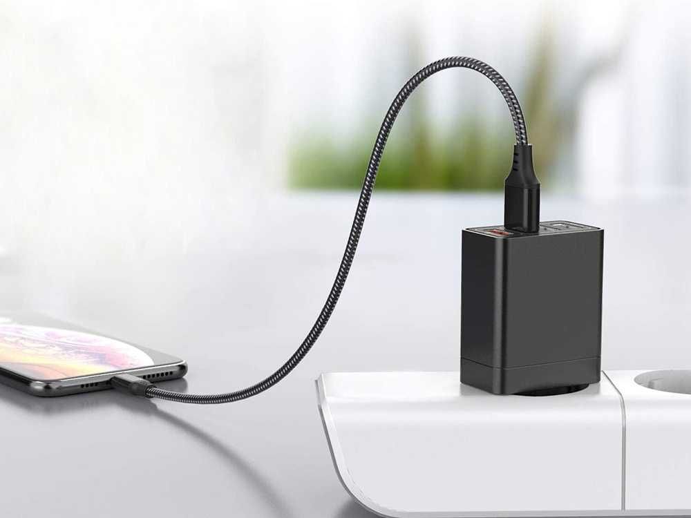 Incarcator de retea 4x USB Quick Charge 3.0 cu 4 porturi USB universal