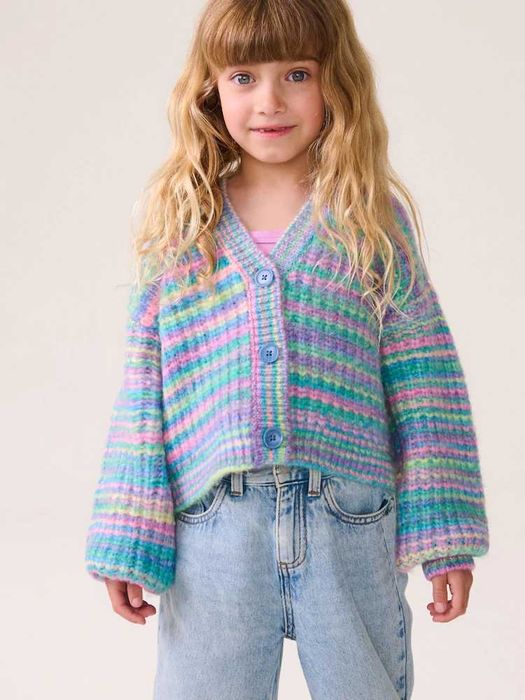 Pulover Next 13 ani, multicolor, moale, pufos