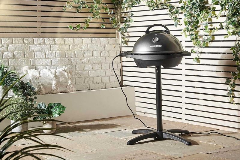 ПРОМО 2г Гаранция Нова Мощна Скара Барбекю Грил George Foreman 2400W