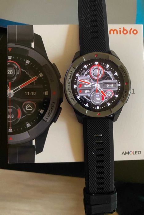 Смарт часовник Xiaomi Mibro X1, 1.3" Amoled дисплей, 5 Atm,65лв