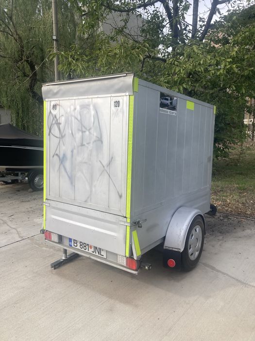 Remorcă de 750 kg Furgon din aluminiu