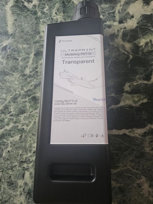 Cartuș imprimantă 3D transparent
