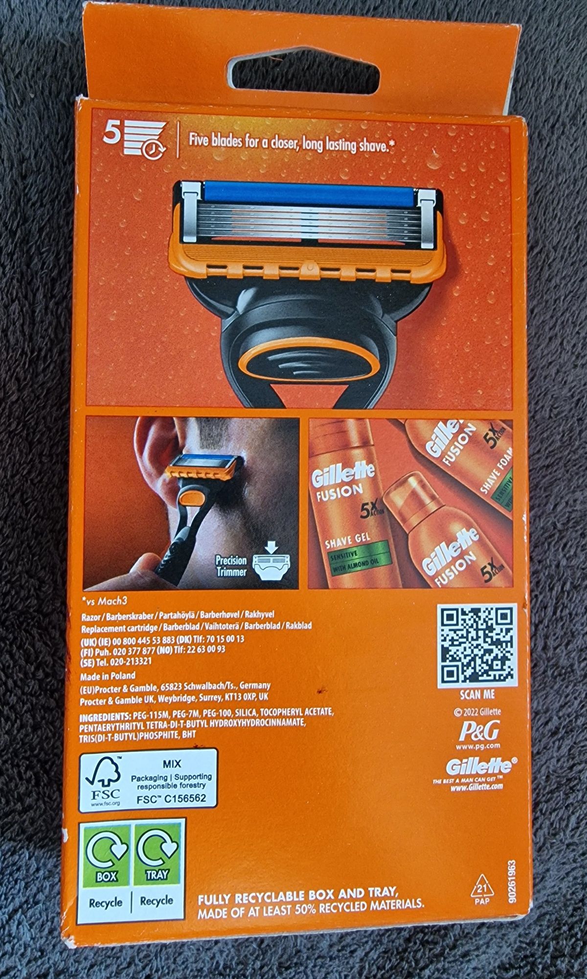 Gillette fusion 5 Aparat Sigilat