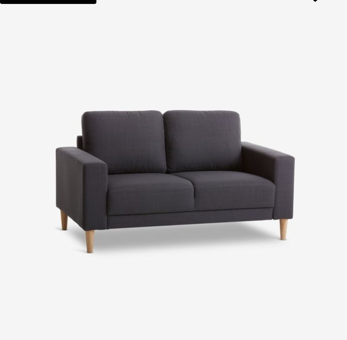 Canapea Jysk Egense 2 locuri gri inchis - 4 bucati, stare foarte buna