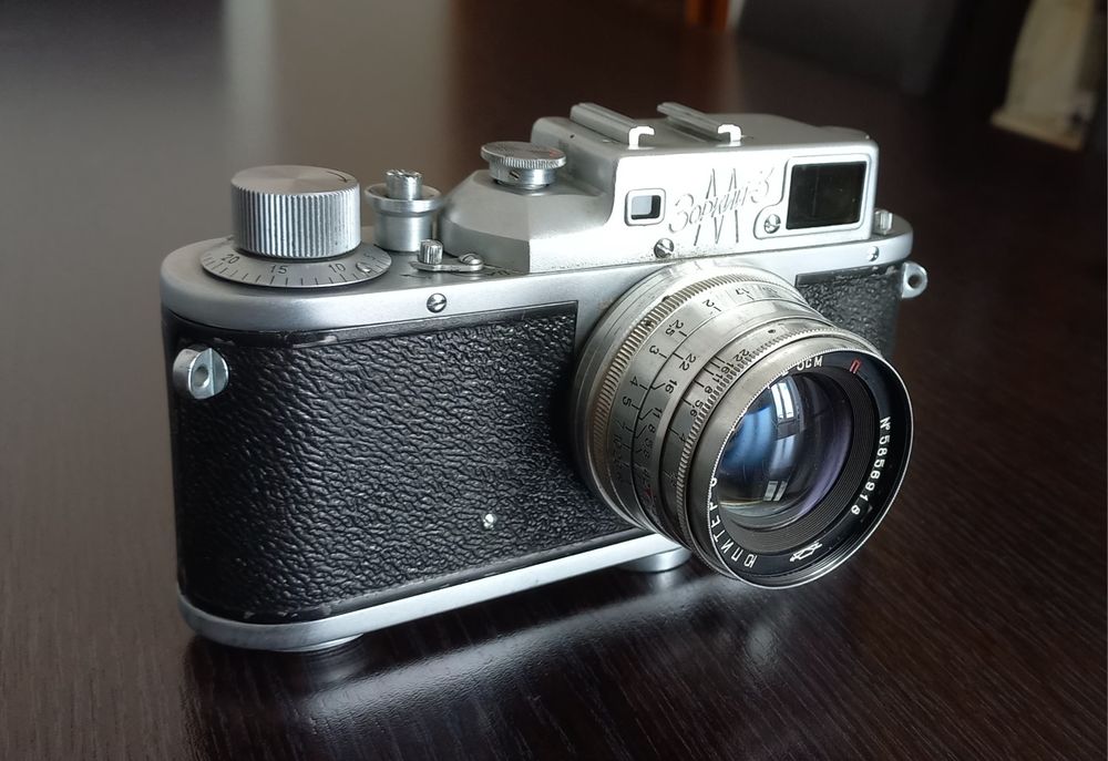 Aparat foto rusesc  ZORKI 3M  - Rangefinder, copie Leica