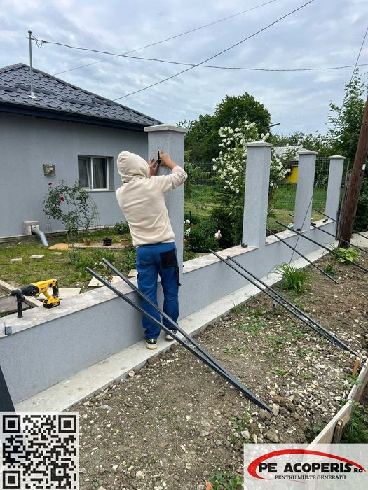 Sipca metalica pentru gard si porti, montaj rapid, posibil si in Rate