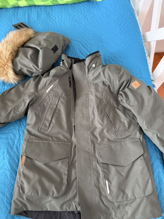 Reima парка на мальчика, шапка Reima