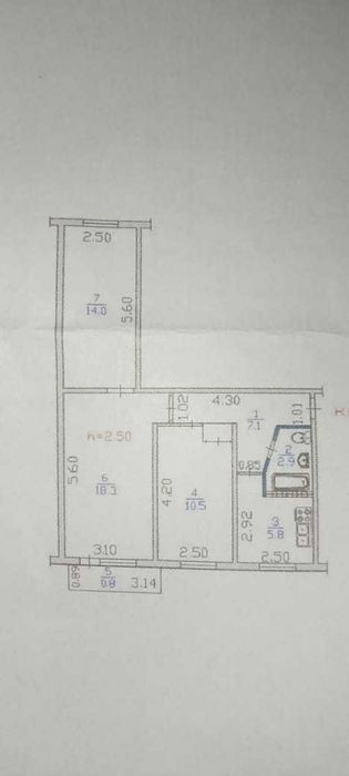3-х комн квартира 2/5 АльФараби-Гагарина в тихом дворе подходит ипотек